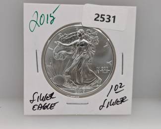 2015 1oz .999 Silver Eagle $1 Dollar