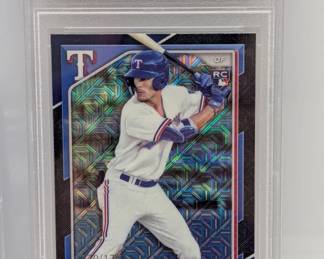2024 Bowman Evan Carter Navy Refractor PSA 10 RC