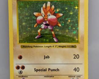 Pokemon 1999 Shadowless Hitmonchan Holo 7