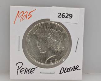 1925 90% Silver Peace $1 Dollar