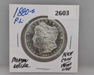 1880-S PL 90% Silver Morgan $1 Dollar