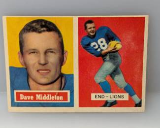 1957 Topps Dave Middleton 8 NO CREASES