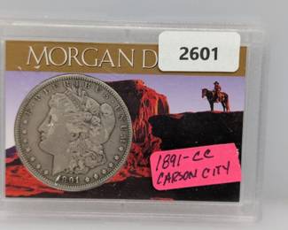 1891-CC 90% Silver Morgan $1 Dollar