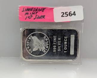1oz .999 Silver Sunshine Mint Bar