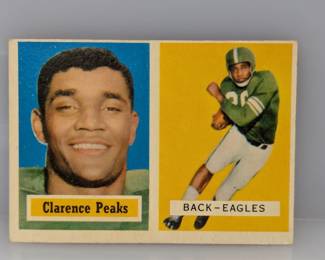 1957 Topps Clarence Peaks 37 NO CREASES