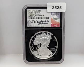 NGC 2021-W PF70 Ultra Cam 1oz .999 Silv Eagle $1