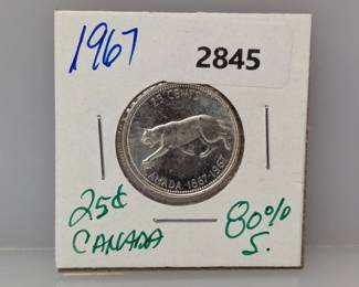 1967 80% Silv Canada Quarter