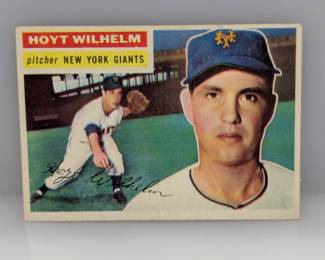1956 Topps Baseball #307 Hoyt Wilhelm HOF Giants