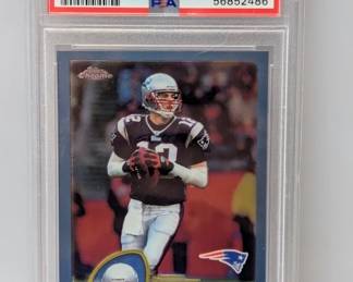 2003 Topps Chrome Tom Brady 124 PSA 9