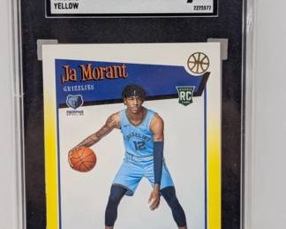 2019 NBA Hoops Yellow SP Ja Morant RC 297 SGC 9