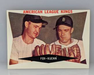 1960 Topps Nelson Fox/Harvey Kuenn 429 HOF ROY