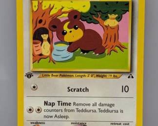Pokemon 2001 1st Edition Teddiursa 65