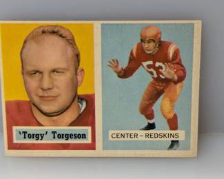 1957 Topps Torgy Torgeson 12 NO CREASES