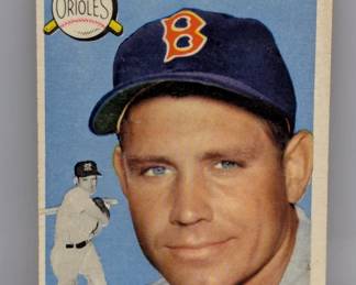 1954 Topps Baseball Johnny Lipon Orioles 1st Year