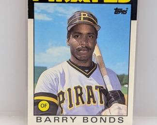 1986 Topps #11T Barry Bonds (RC)