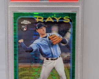 2024 Topps Chrome Mead Green Sonar /99 PSA 10 RC