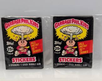 (2) Packs 1986 GPK Garbage Pail Kids Series 5 Pack