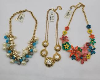 58 VintageTalbotsPastelFauxPearlNecklaces