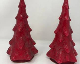 39 TavernNoveltyLargeRedChristmasTreeCandlesVintage