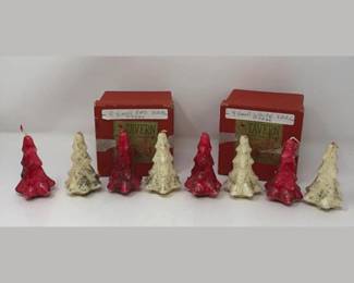 48 TwoBoxesSmallVintageTavernNoveltyChristmasTreeCandles