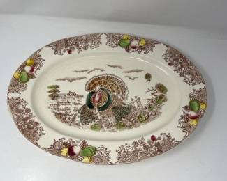 8 AntiqueHandPaintedTurkeyPlate