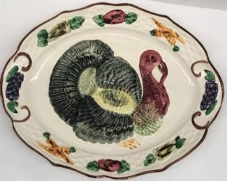 59 VintageThanksgivingTurkeyPlatterCalifornia