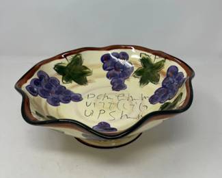 108 CeramicGrapesGraffitiBowlHDDesigns