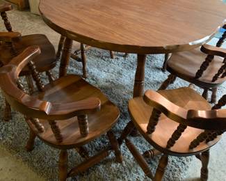 Nice Wood Table with Chairs