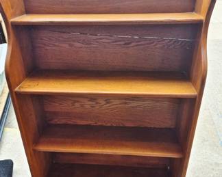4 shelf oak bookcase
