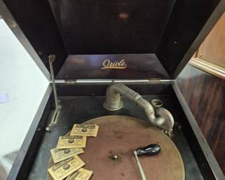 With needles and crank