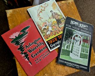 Vintage gardening books and pamphlets