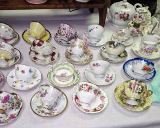 Vintage cups and saucers