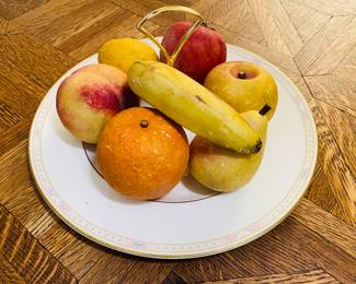 Vintage solid marble, Italian fruit
