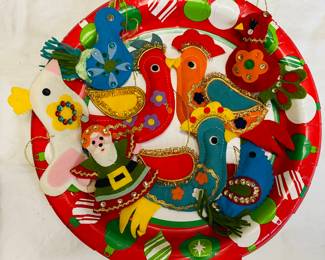 Vintage felt ornaments