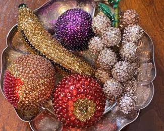 Vintage sequin fruit