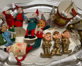 Naughty vintage Christmas elves