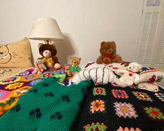 1930s Chinese wool patchwork knitted spread, vintage knitted spread, Christmas sweaters that are adorable