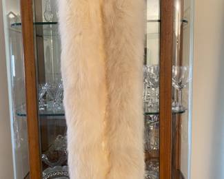 Vintage white fox luxurious wrap