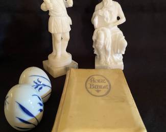Vintage Italian marble statues
