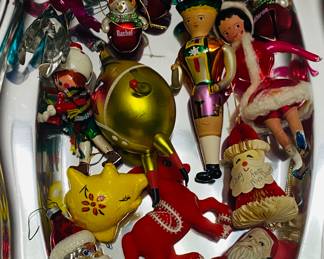 Tons of really fun vintage Christmas decor from 1930s to more recent