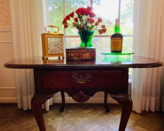French style accent table with folding sides