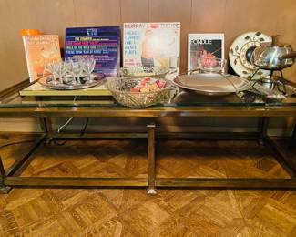 Brass vintage coffee table