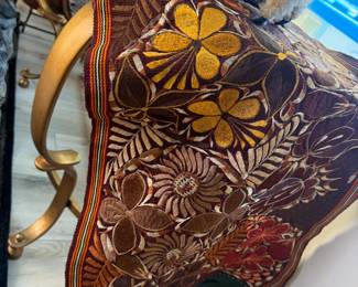 Gorgeous heavily embroidery runner