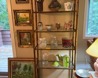 Vintage bamboo Etagere 50
Vintage Vases various makes and prices