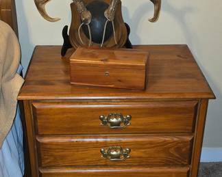 3 Drawer Nightstand - Antler Mount