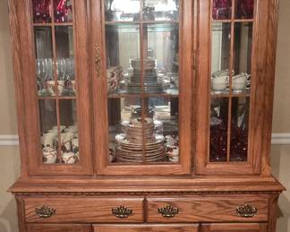 Oak Display Cabinet