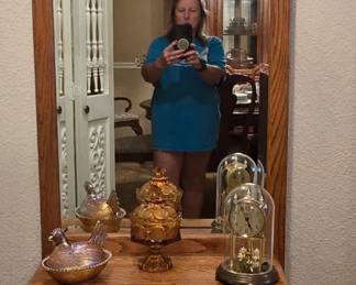 Oak Hall Tree with Mirror
