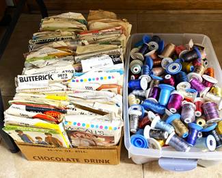 BOXES of sewing notions !!!!
