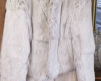 vintage clothing - rabbit fur jacket