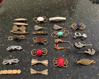 vintage hair clips